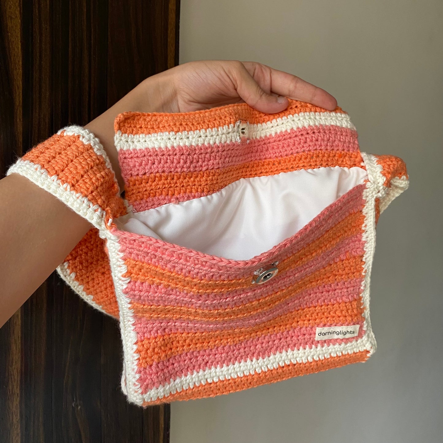 Peach Puff - Crochet Bag