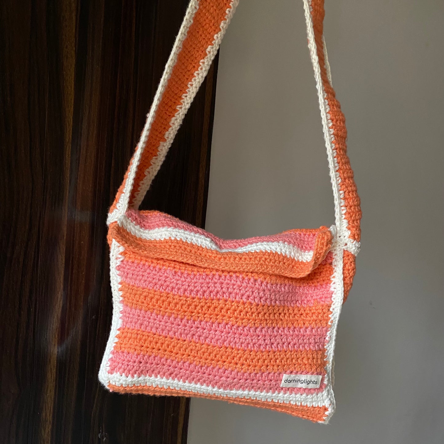 Peach Puff - Crochet Bag