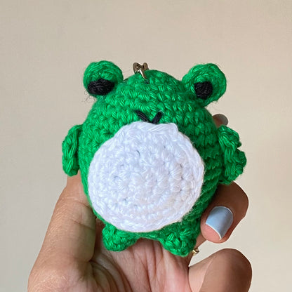 Crochet Frog Keychain