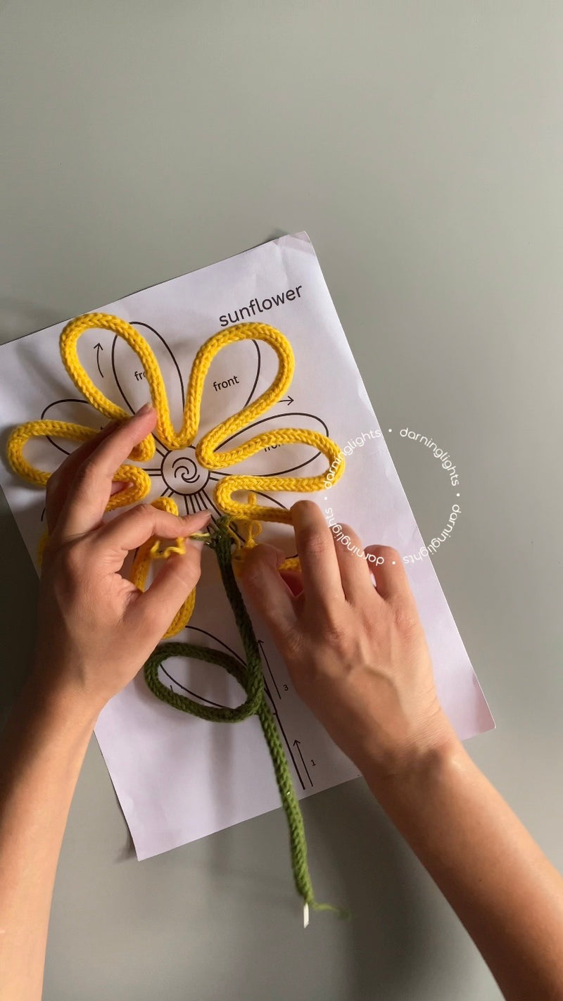 iCord Twin Sunflower Bouquet DIY Kit