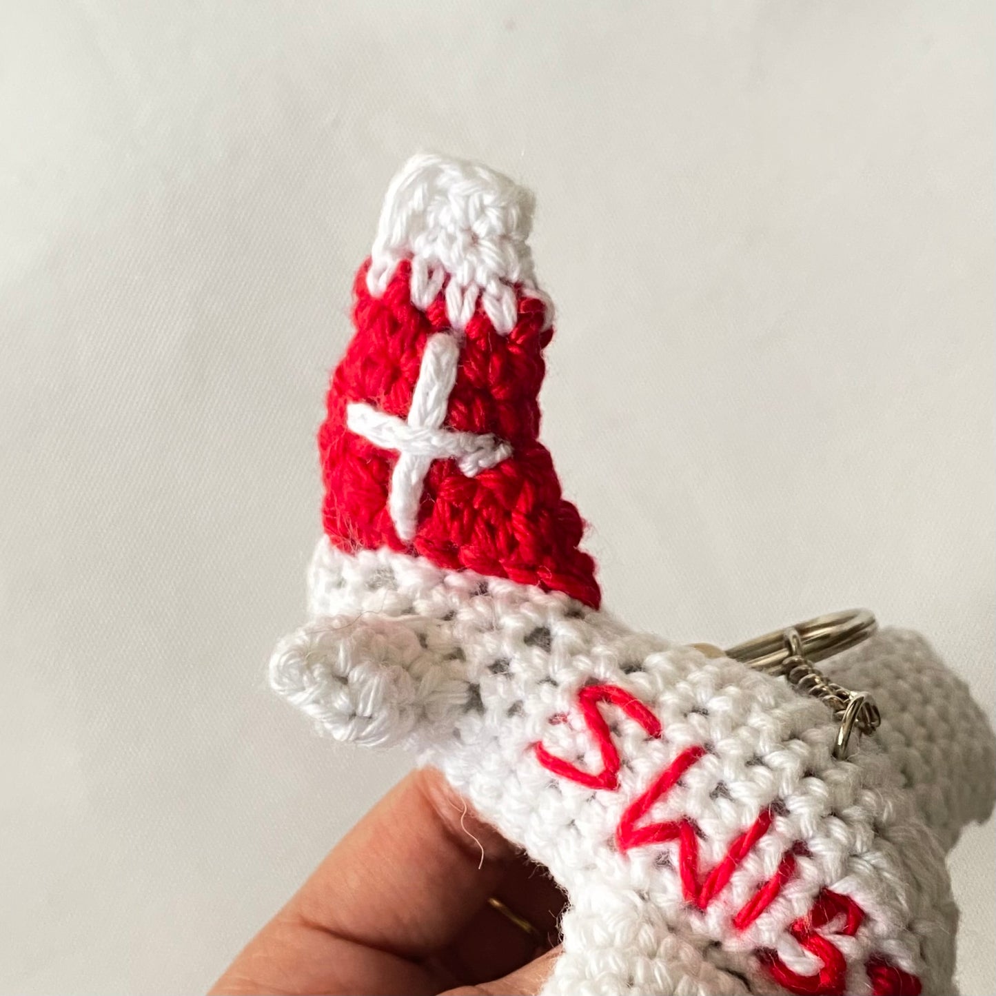Crochet Airplane Keychain