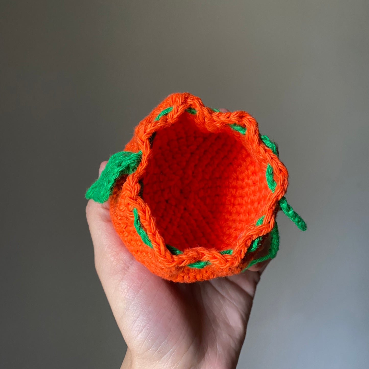 Orange Leafy Mini Bag