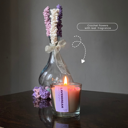 Lavender Crochet Flower