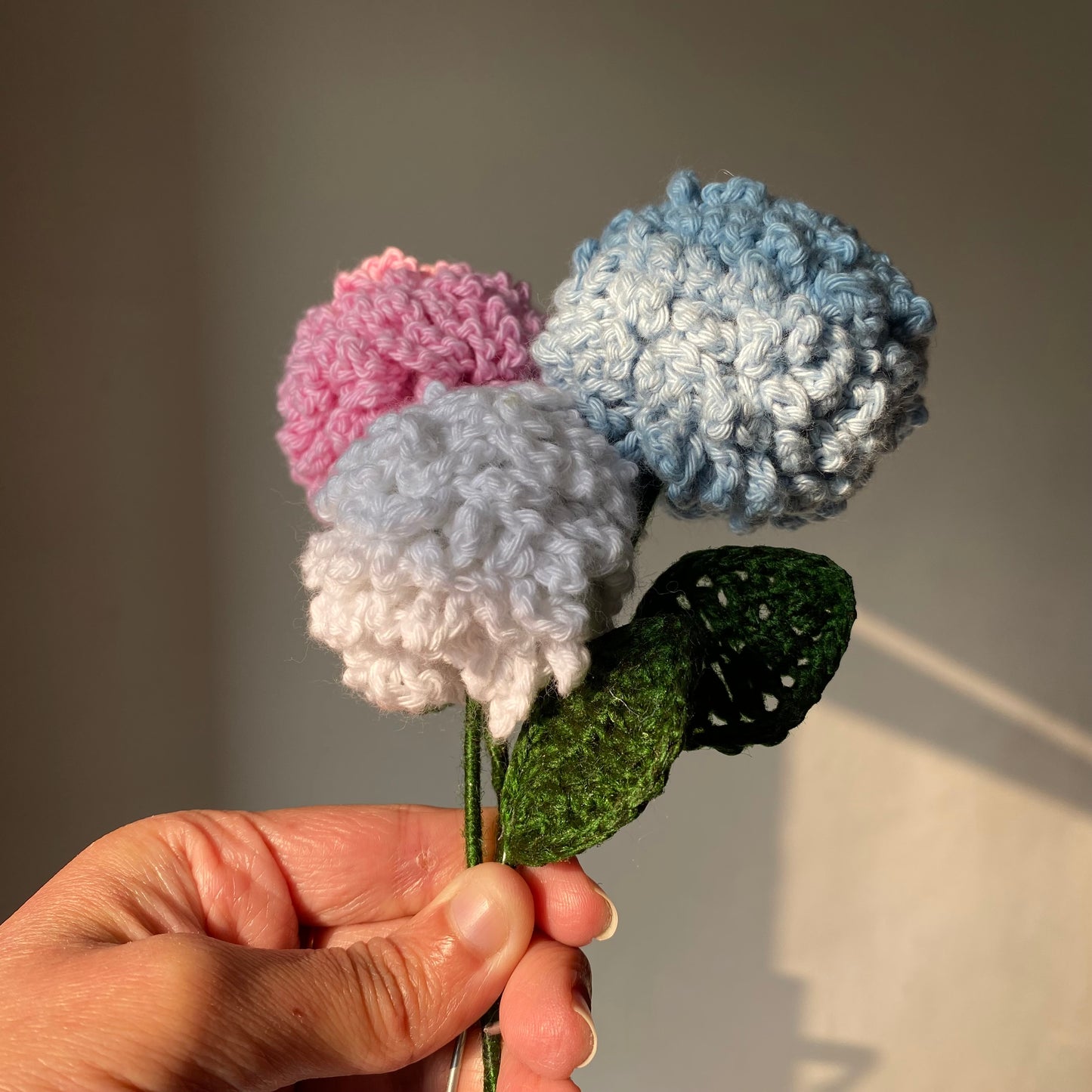 Crochet Puff Dandelion Stick