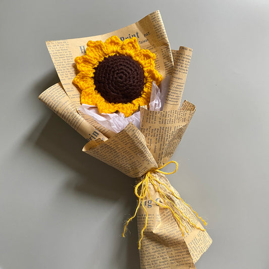 Crochet Sunflower Bouquet
