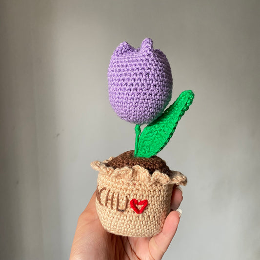 Purple Tulip Pot