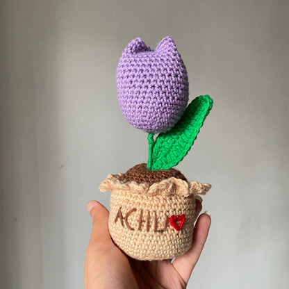Purple Tulip Pot