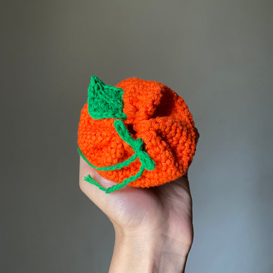Orange Leafy Mini Bag