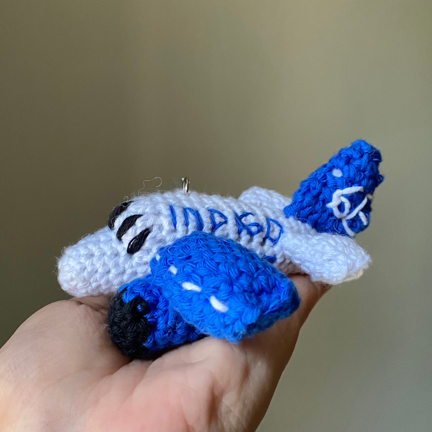Crochet Airplane Keychain