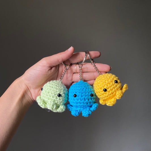 Ms. Octo | Crochet Octopus Keychain